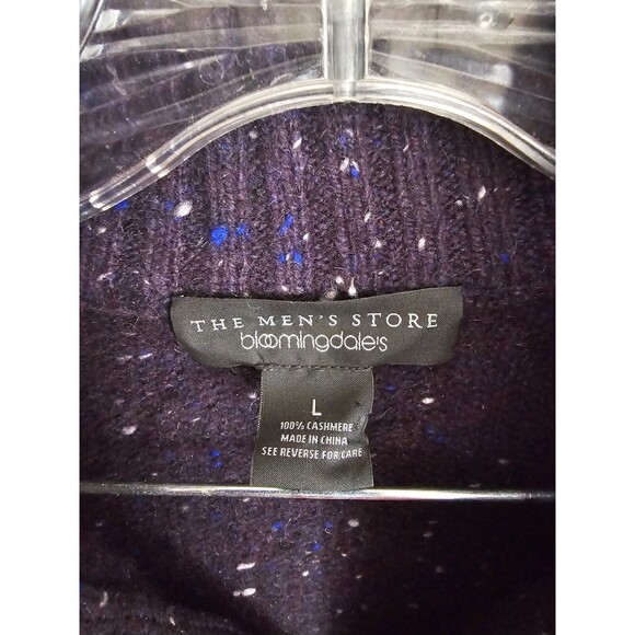 The Men's Store Bloomingdales Sweater Men's Blue Cashmere Size Large - Picture 3 of 5